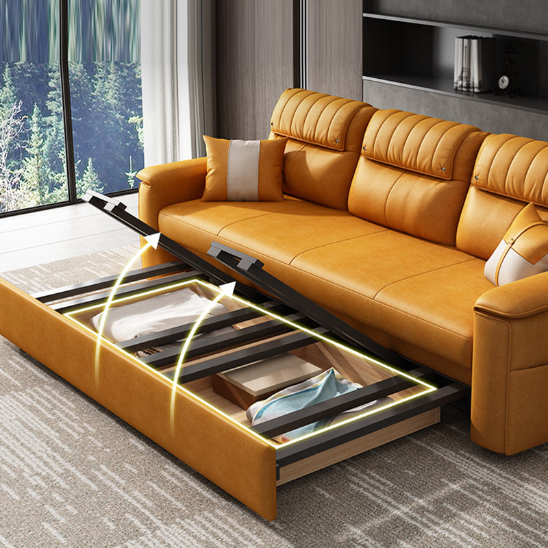 Divano letto per dormiente futon scandinavo telaio futon in pelle incollata