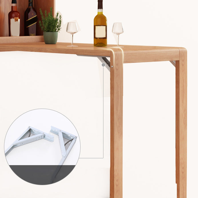 Set da pub rettangolare con altezza del bancone, tavolo da bar e sgabelli con struttura in legno da 1/2/3 pezzi