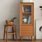 Modern Knobs Chest Cabinets Included Solid Wood Accent Cabinet with Drawers