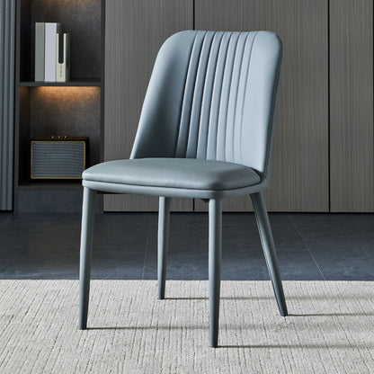 Eetkamer armloze eetkamerstoel huis parsons faux lederen eetkamerstoel