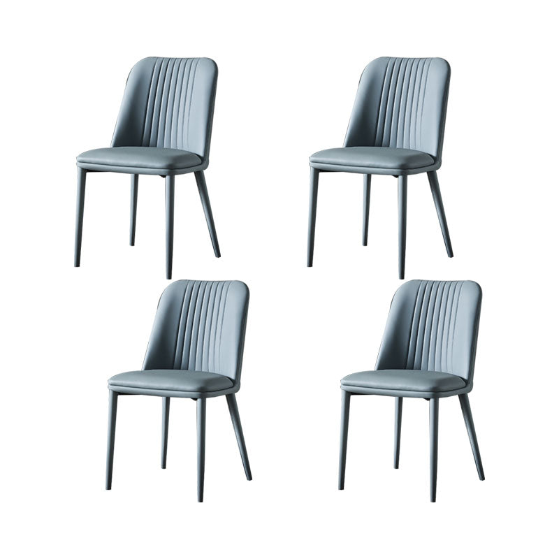 Eetkamer armloze eetkamerstoel huis parsons faux lederen eetkamerstoel