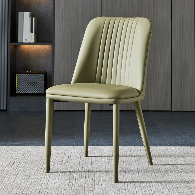 Eetkamer armloze eetkamerstoel huis parsons faux lederen eetkamerstoel