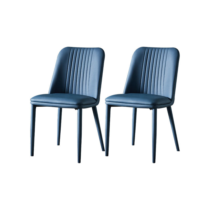 Eetkamer armloze eetkamerstoel huis parsons faux lederen eetkamerstoel