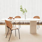 White Contemporary Dining Room Dinner Kitchen Table Double Pedestal Dinner Table