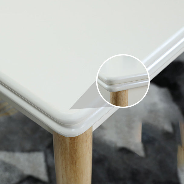 Modern Scalable Rectangle Dining Table Rubber Base for Dining Room Clearhalo 'Dining Tables & Seating' 'Dining Tables' 'dining_table' 'furn' 'furn_dining_table' 'Furniture' 'Kitchen & Dining Furniture' 7405853