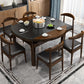 Modern Stone Scalable Dining Table Rubber Legs for Dining Room Clearhalo 'Dining Tables & Seating' 'Dining Tables' 'dining_table' 'furn' 'furn_dining_table' 'Furniture' 'Kitchen & Dining Furniture' 7405859