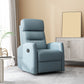 25.98" Wide Manual Recliner Modernism Recliner Chairs with Swivel Glider Base Respiratory Skin Blue Clearhalo 'Chairs & Seating' 'furn' 'furn_recliners' 'Furniture' 'Living Room Furniture' 'Recliners' 7406021