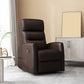 25.98" Wide Manual Recliner Modernism Recliner Chairs with Swivel Glider Base Respiratory Skin Dark Brown Clearhalo 'Chairs & Seating' 'furn' 'furn_recliners' 'Furniture' 'Living Room Furniture' 'Recliners' 7406022