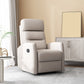 25.98" Wide Manual Recliner Modernism Recliner Chairs with Swivel Glider Base Respiratory Skin Griege Clearhalo 'Chairs & Seating' 'furn' 'furn_recliners' 'Furniture' 'Living Room Furniture' 'Recliners' 7406035