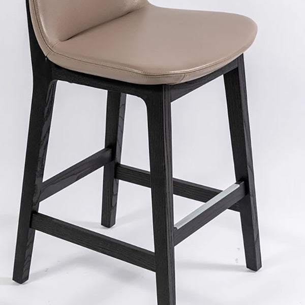 Scandinavian Indoor Solid Wood Bar Stool Upholstered Bar Stool Clearhalo 'Bar Furniture' 'Bar Stools' 'bar_stools' 'furn' 'furn_bar_stools' 'Furniture' 'Kitchen & Dining Furniture' 7407234