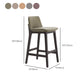 Scandinavian Indoor Solid Wood Bar Stool Upholstered Bar Stool Clearhalo 'Bar Furniture' 'Bar Stools' 'bar_stools' 'furn' 'furn_bar_stools' 'Furniture' 'Kitchen & Dining Furniture' 7407253
