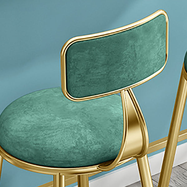 Round Bar Stools Industrial Dining Stools with Gold Metal Base Clearhalo 'Bar Furniture' 'Bar Stools' 'bar_stools' 'furn' 'furn_bar_stools' 'Furniture' 'Kitchen & Dining Furniture' 7407267