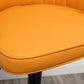 Adjustable Armed Swivel Barstools Faux Leather Bar Stools with Metal Legs