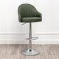 Adjustable Armed Swivel Barstools Faux Leather Bar Stools with Metal Legs