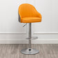 Adjustable Armed Swivel Barstools Faux Leather Bar Stools with Metal Legs