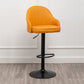 Adjustable Armed Swivel Barstools Faux Leather Bar Stools with Metal Legs