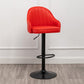 Adjustable Armed Swivel Barstools Faux Leather Bar Stools with Metal Legs