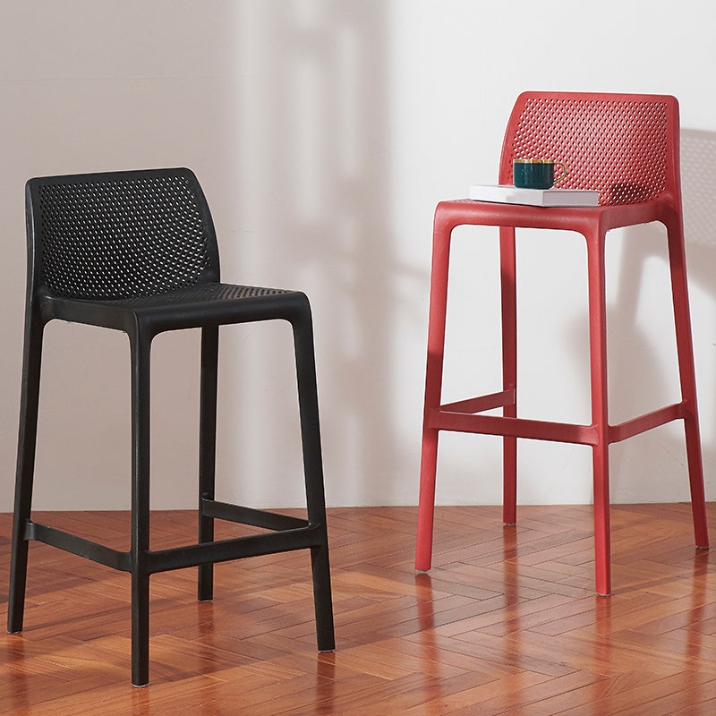 Sgabelli da bar in plastica in plastica in stile moderno sgabelli da bar per sala da pranzo