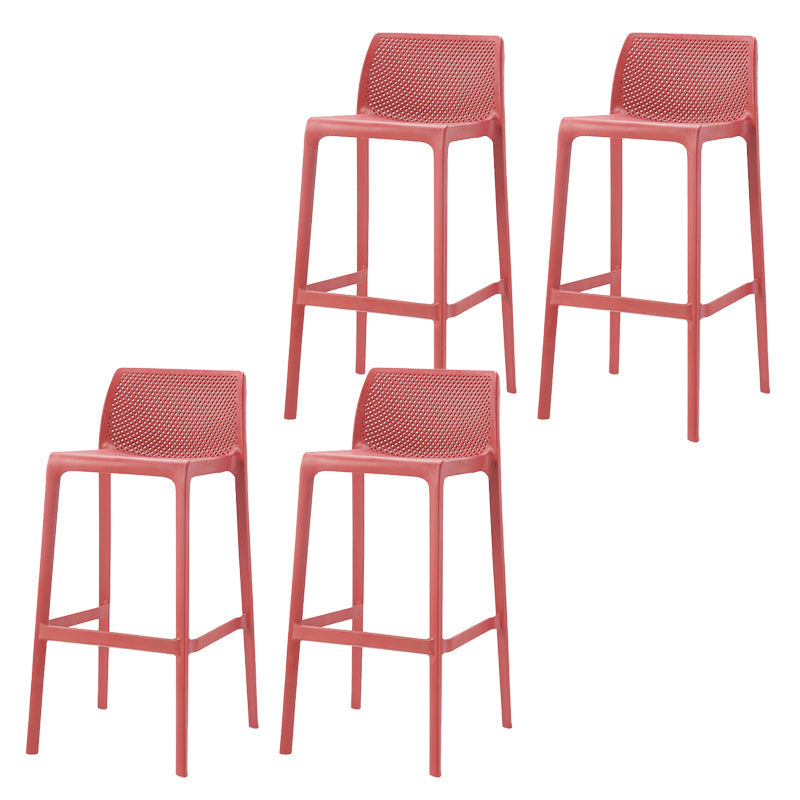 Sgabelli da bar in plastica in plastica in stile moderno sgabelli da bar per sala da pranzo