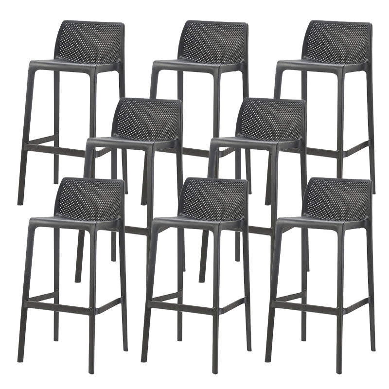 Sgabelli da bar in plastica in plastica in stile moderno sgabelli da bar per sala da pranzo