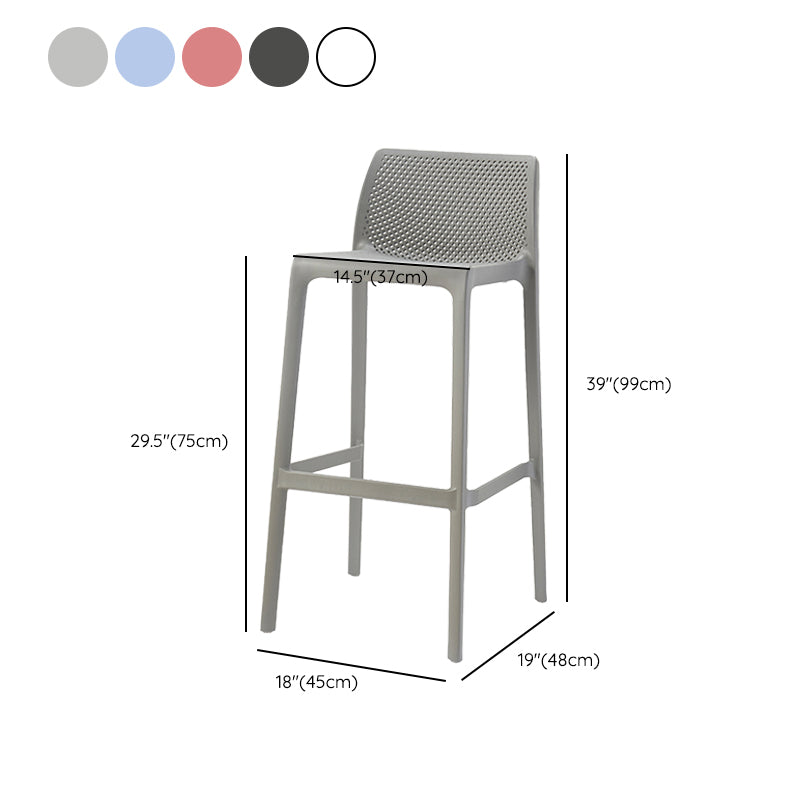Sgabelli da bar in plastica in plastica in stile moderno sgabelli da bar per sala da pranzo