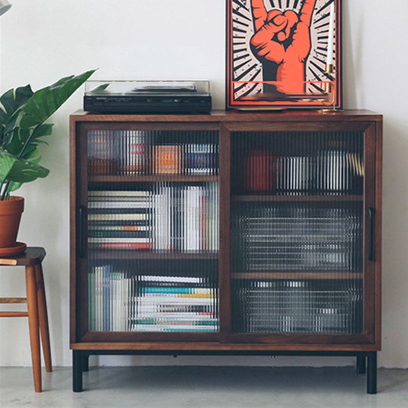 Scheda laterale in legno moderno minimalista casa rettangolare rettangolare con porta