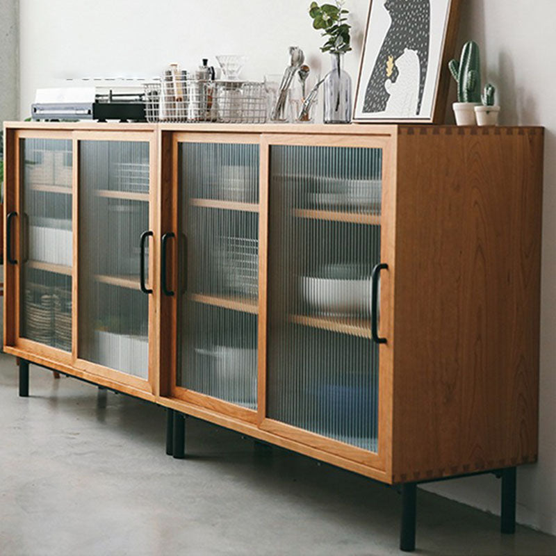 Scheda laterale in legno moderno minimalista casa rettangolare rettangolare con porta