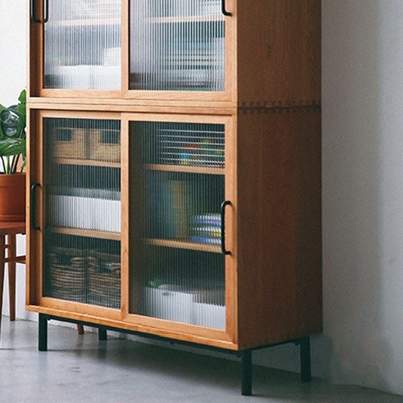 Scheda laterale in legno moderno minimalista casa rettangolare rettangolare con porta