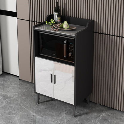 Server da pranzo contemporaneo Scaffali regolabile Gabinetto della credenza con spazio di archiviazione aperta