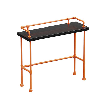 Indoor Contemporary Bar Dining Table Rectangle Metal Legs Bar Table 51.2"L x 17.7"W x 41.3"H Without Chairs Clearhalo 'Bar Furniture' 'Bar Tables' 'bar_tables' 'furn' 'furn_bar_tables' 'Furniture' 'Kitchen & Dining Furniture' 7407672