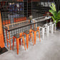 Indoor Contemporary Bar Dining Table Rectangle Metal Legs Bar Table Clearhalo 'Bar Furniture' 'Bar Tables' 'bar_tables' 'furn' 'furn_bar_tables' 'Furniture' 'Kitchen & Dining Furniture' 7407674