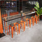 Indoor Contemporary Bar Dining Table Rectangle Metal Legs Bar Table Clearhalo 'Bar Furniture' 'Bar Tables' 'bar_tables' 'furn' 'furn_bar_tables' 'Furniture' 'Kitchen & Dining Furniture' 7407676