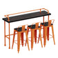 Indoor Contemporary Bar Dining Table Rectangle Metal Legs Bar Table Clearhalo 'Bar Furniture' 'Bar Tables' 'bar_tables' 'furn' 'furn_bar_tables' 'Furniture' 'Kitchen & Dining Furniture' 7407680
