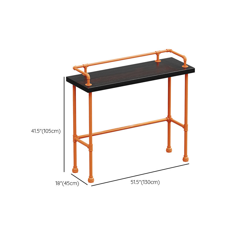 Indoor Contemporary Bar Dining Table Rectangle Metal Legs Bar Table Clearhalo 'Bar Furniture' 'Bar Tables' 'bar_tables' 'furn' 'furn_bar_tables' 'Furniture' 'Kitchen & Dining Furniture' 7407681