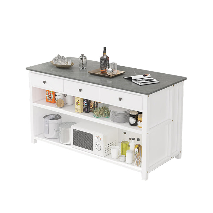 Modern Style Stone Bar Dining Table Rectangle Bar Table for Kitchen Clearhalo 'Bar Furniture' 'Bar Tables' 'bar_tables' 'furn' 'furn_bar_tables' 'Furniture' 'Kitchen & Dining Furniture' 7407690