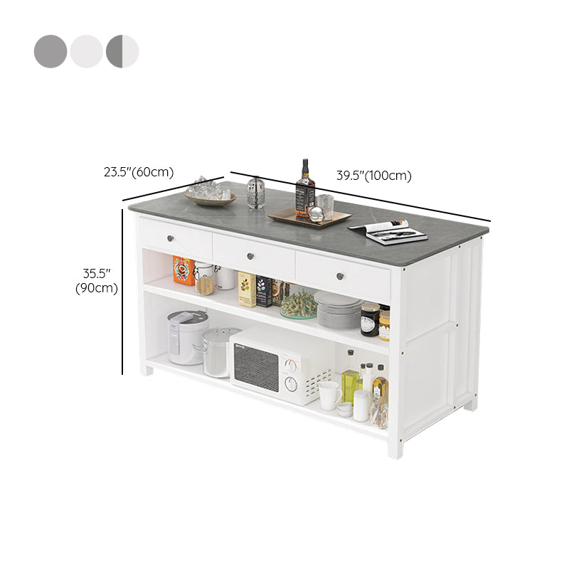 Modern Style Stone Bar Dining Table Rectangle Bar Table for Kitchen Clearhalo 'Bar Furniture' 'Bar Tables' 'bar_tables' 'furn' 'furn_bar_tables' 'Furniture' 'Kitchen & Dining Furniture' 7407698