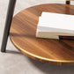 Wood Cocktail Table 3 Legs Modern Single Coffee Table with Shelf Clearhalo 'Coffee & Accent Tables' 'Coffee Tables' 'coffee_tables' 'furn' 'furn_coffee_tables' 'Furniture' 'Living Room Furniture' 7407800