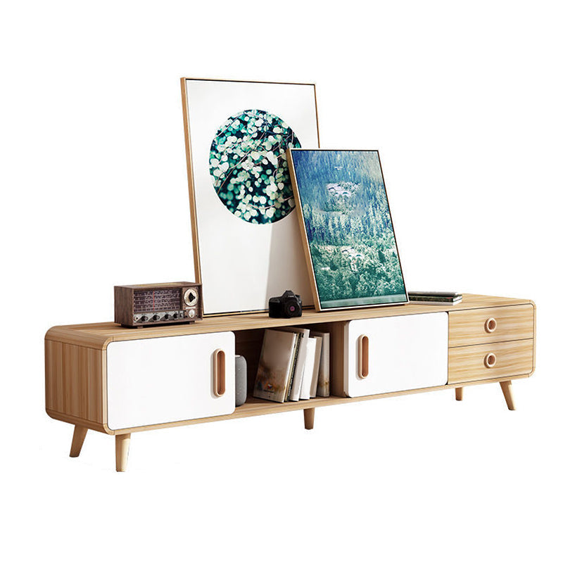 WoodenTV Media Console Moderm TV Stand Console for Living Room 70.9"L x 11.8"W x 16.5"H Clearhalo 'furn' 'furn_tv_stands_entertainment_centers' 'Furniture' 'Living Room Furniture' 'TV Stands & Entertainment Centers' 'TV Stands & Media Storage Furniture' 'tv_stands_entertainment_centers' 7408185