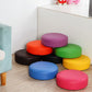 Modern Pouf Ottoman Faux Leather Upholstered Solid Color Round Ottoman with Wheels Clearhalo 'furn' 'furn_ottomans_poufs' 'Furniture' 'Living Room Furniture' 'Ottomans & Poufs' 'ottomans_poufs' 7408222
