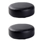 Modern Pouf Ottoman Faux Leather Upholstered Solid Color Round Ottoman with Wheels Without Casters Black 2 Piece Set Clearhalo 'furn' 'furn_ottomans_poufs' 'Furniture' 'Living Room Furniture' 'Ottomans & Poufs' 'ottomans_poufs' 7408242