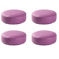 Modern Pouf Ottoman Faux Leather Upholstered Solid Color Round Ottoman with Wheels Without Casters Violet 4 Piece Set Clearhalo 'furn' 'furn_ottomans_poufs' 'Furniture' 'Living Room Furniture' 'Ottomans & Poufs' 'ottomans_poufs' 7408249