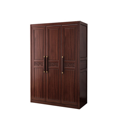 Contemporary Wardrobe Armoire Wood Wardrobe Closet with Doors and Drawers
