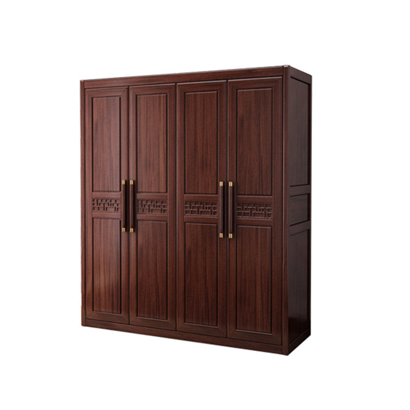 Contemporary Wardrobe Armoire Wood Wardrobe Closet with Doors and Drawers