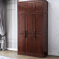 Contemporary Wardrobe Armoire Wood Wardrobe Closet with Doors and Drawers