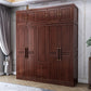 Contemporary Wardrobe Armoire Wood Wardrobe Closet with Doors and Drawers