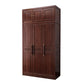 Contemporary Wardrobe Armoire Wood Wardrobe Closet with Doors and Drawers