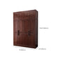 Contemporary Wardrobe Armoire Wood Wardrobe Closet with Doors and Drawers
