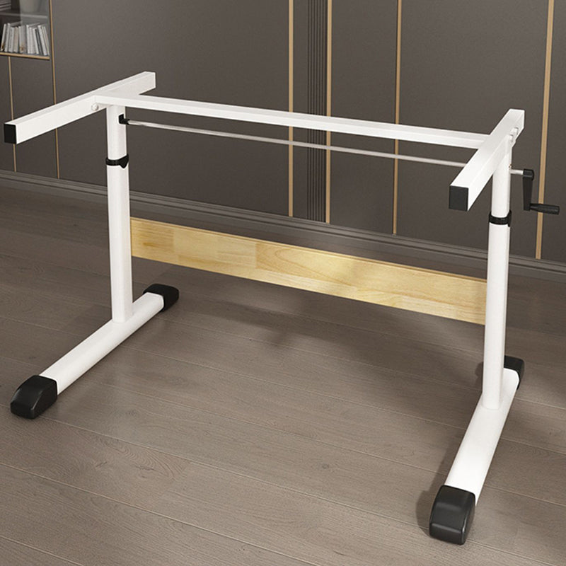 Modern Folding Dormitory Writing Desk 23.6" H Office Desk with T-Shape Base Clearhalo 'furn' 'furn_office_desk' 'Furniture' 'Office Desks' 'Office Furniture' 'office_desk' 7408552