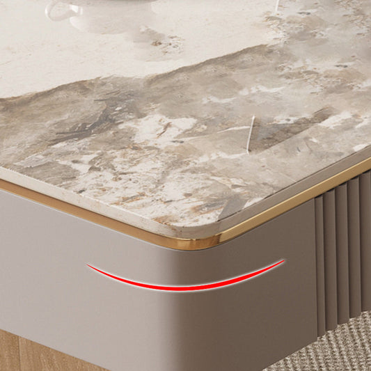 Bureau de bureau à domicile léger de luxe de 29,5 pouces de haut de la base de traîneau de haut