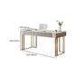 Light Luxury Home Office Desk 29.5 Inch High Sled Base Writing Desk